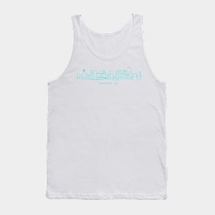 Vancouver skyline line art Tank Top